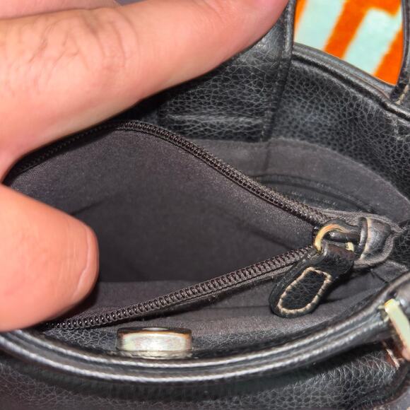 Liz Claiborne Vintage Black Mini Shoulder Purse 8x7 - Picture 4 of 6
